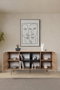 Hanah Home Sina 4619 Consola Roble Zafiro y Antracita